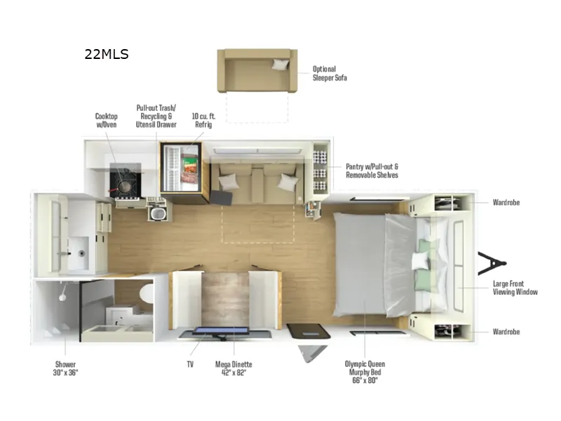 2027 Winnebago Thrive 22MLS - Photo 3