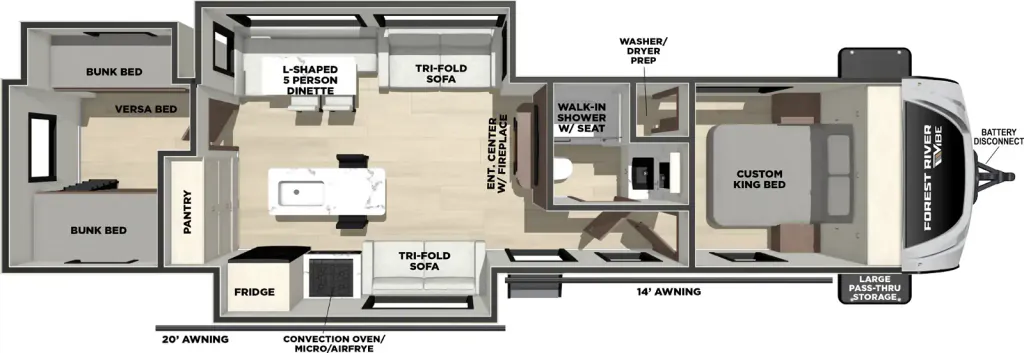 2027 Forest River Vibe 3400BH, Photos photo 7