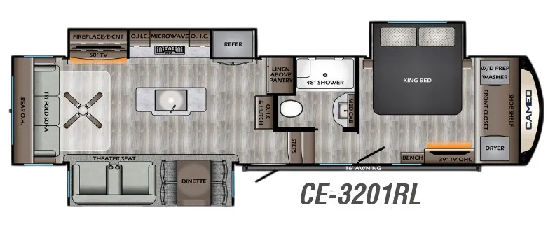 CrossRoads Cameo 3201RL floor plan