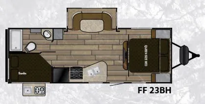 Cruiser RV Fun Finder 23 BH floor plan