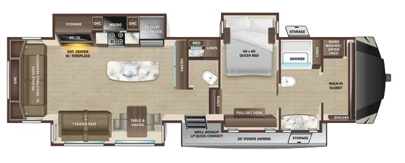 Highland Ridge Mesa Ridge 379FBS floor plan