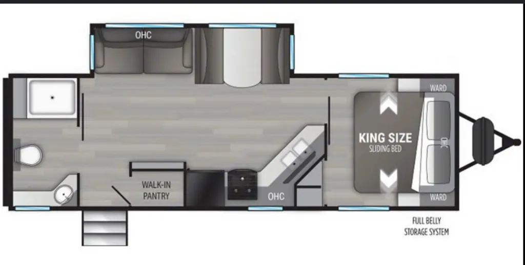 2022 Cruiser RV Embrace EL250 floor plan