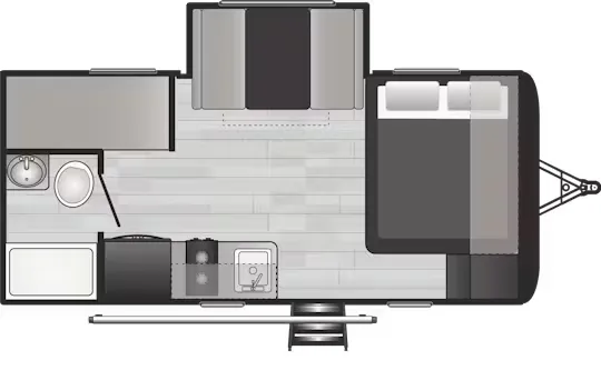 2025 Keystone Hideout 176BH - Floor plan