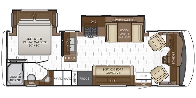2024 Newmar Bay Star Sport 2813 floor plan