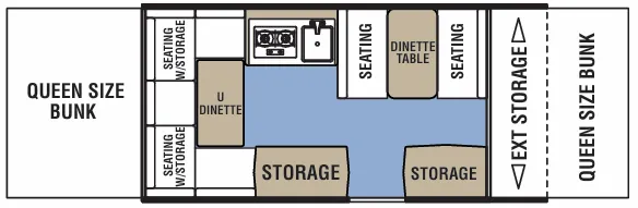 Coachmen Clipper LS 128LS floor plan