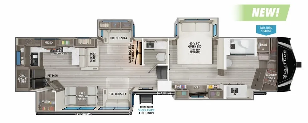 Grand Design Solitude 41KB floor plan