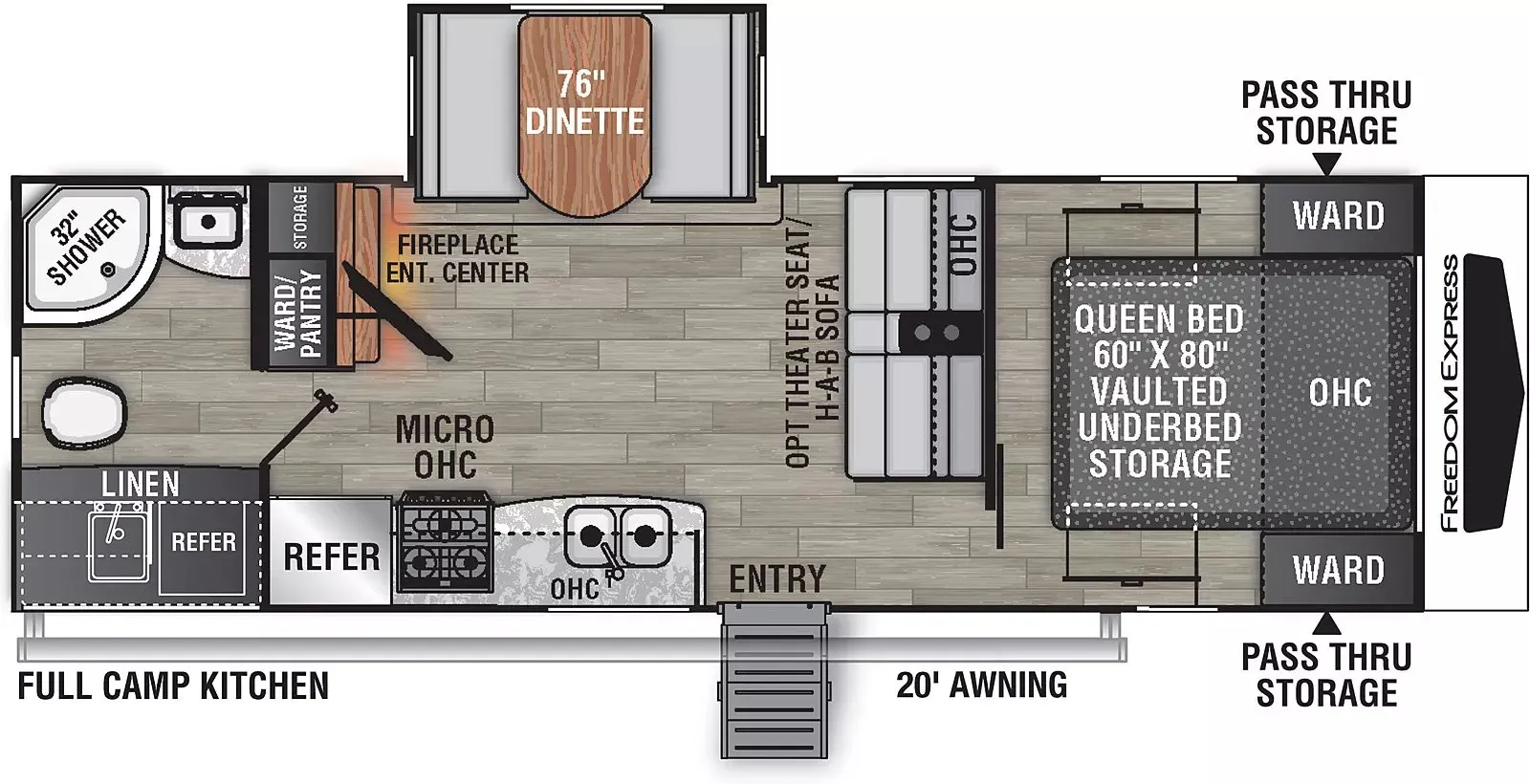 2026 Coachmen Freedom Express 252RBS - Floor plan