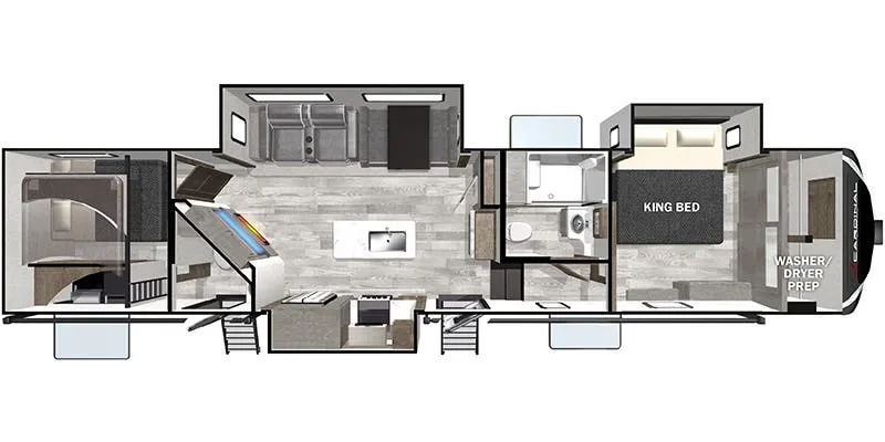 Forest River Cardinal Limited 352BHLE floor plan