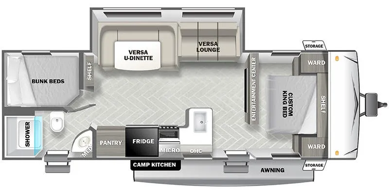Forest River Salem Cruise Lite Southwest 263BHXL floor plan