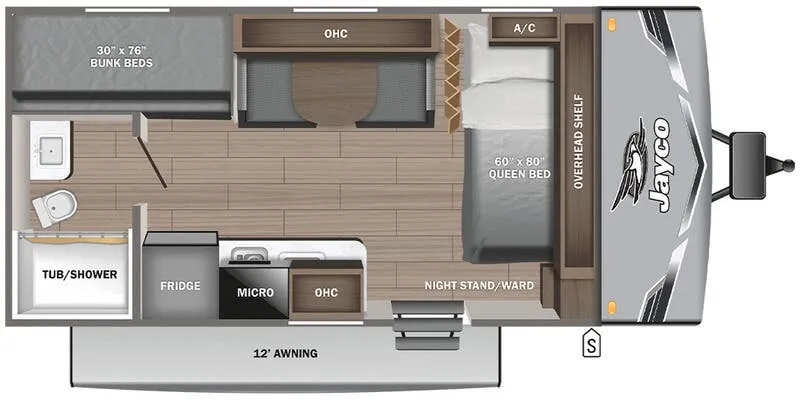 2025 Jayco Jay Flight SLX 175BH - Floor plan