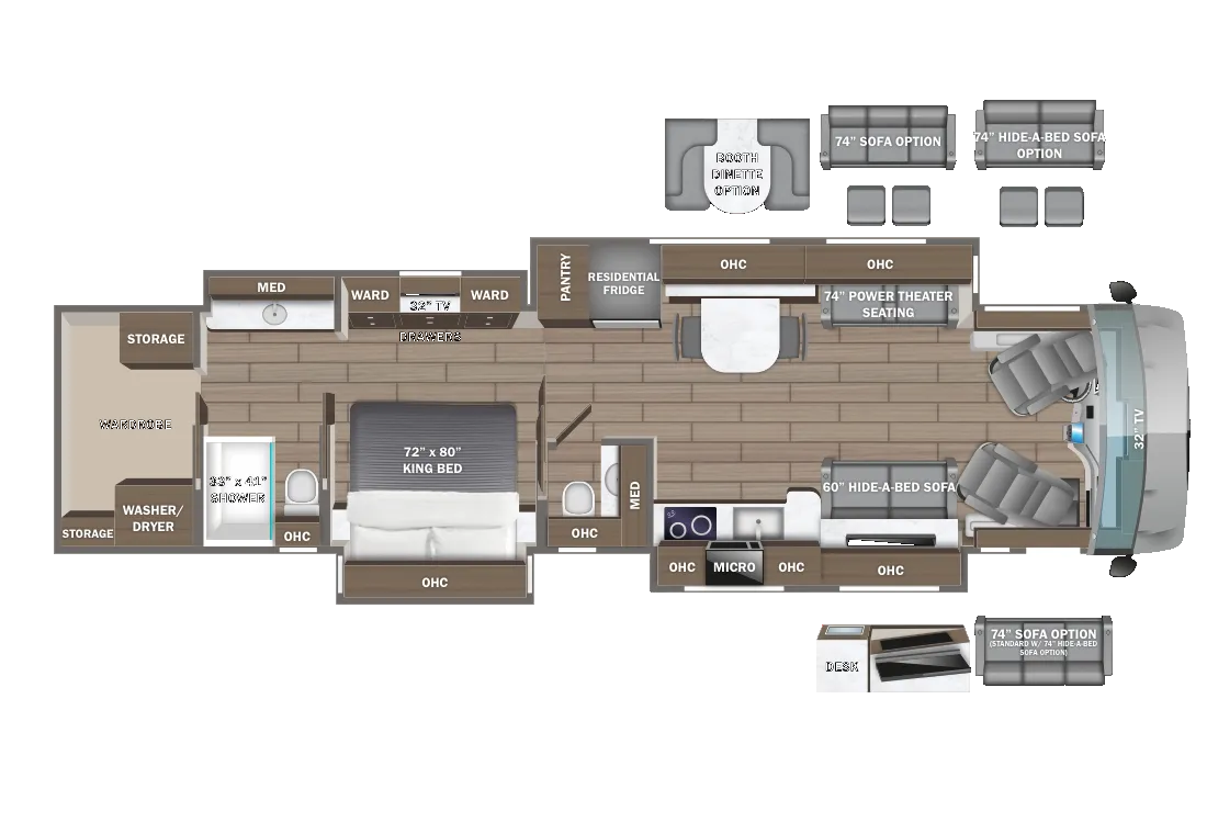Entegra Coach Aspire 44D floor plan