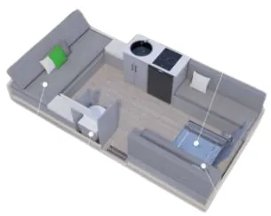 Aliner Evolution 15 floor plan
