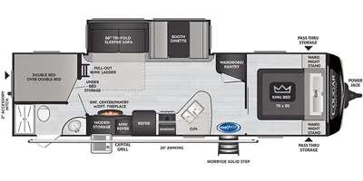 2022 Keystone Cougar HT TT 29BHS floor plan