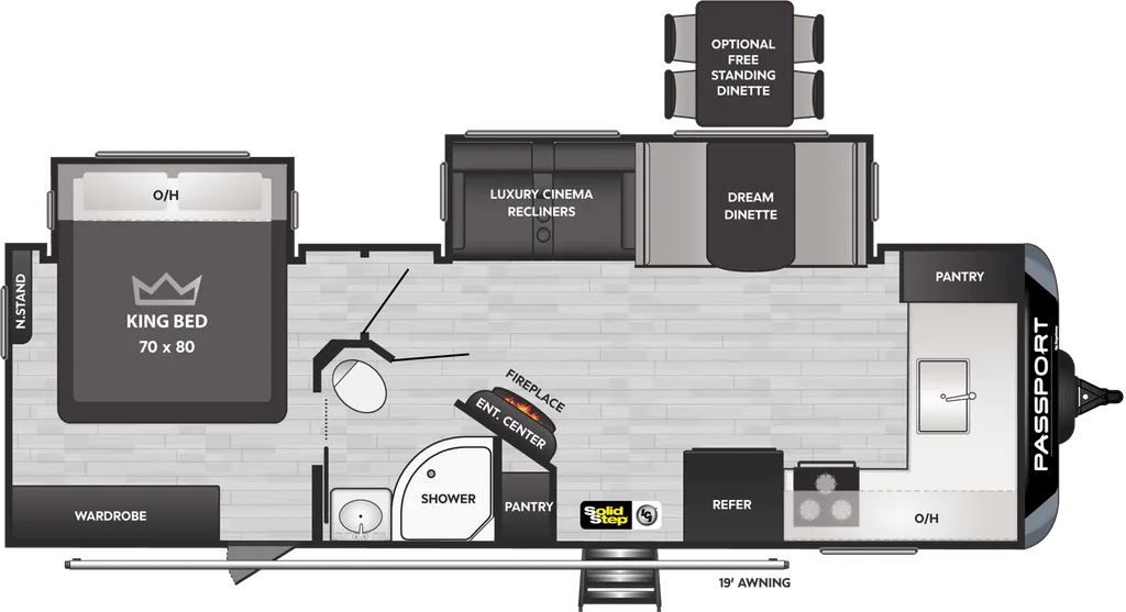 2024 Keystone Passport GT 2600FKWE floor plan