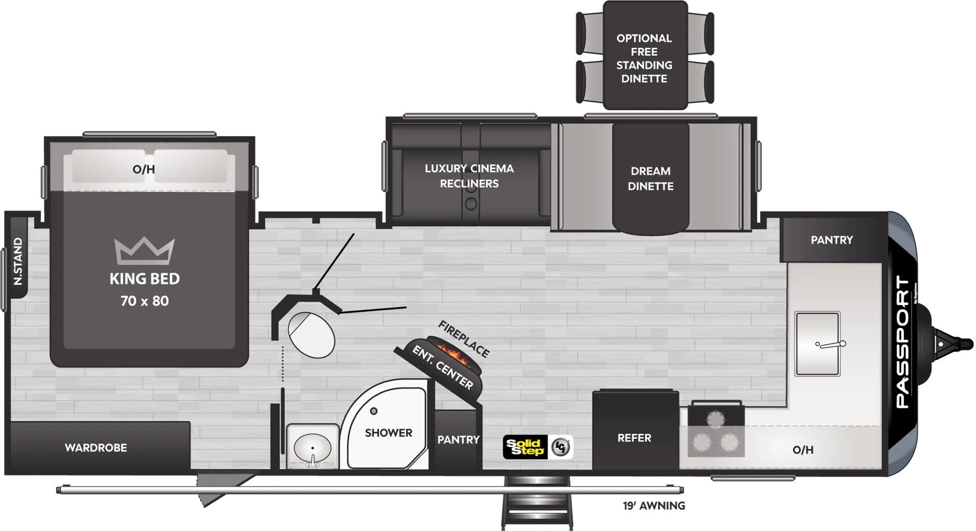 2024 Keystone Passport GT 2600FKWE - Floor plan