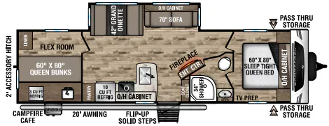 Venture RV SportTrek ST291VTQ floor plan