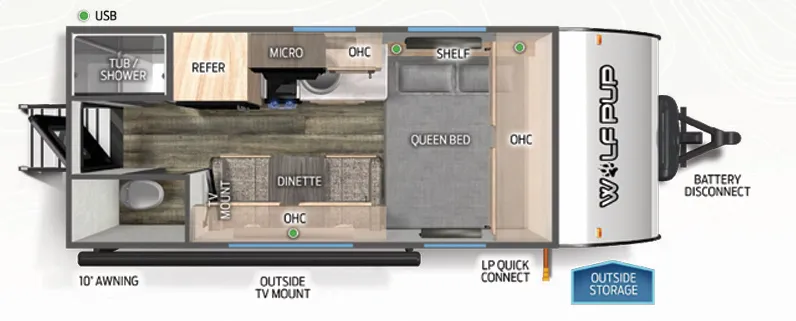 Forest River Cherokee Wolf Pup 14CCW floor plan