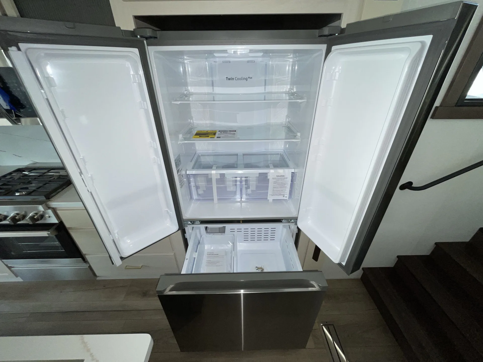 2026 Forest River Cedar Creek 383FB — fridge open