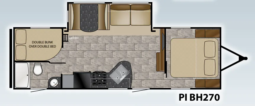 Heartland Pioneer BH270 floor plan