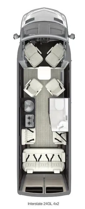 Airstream Interstate 24 24 24GL 4X2 floor plan