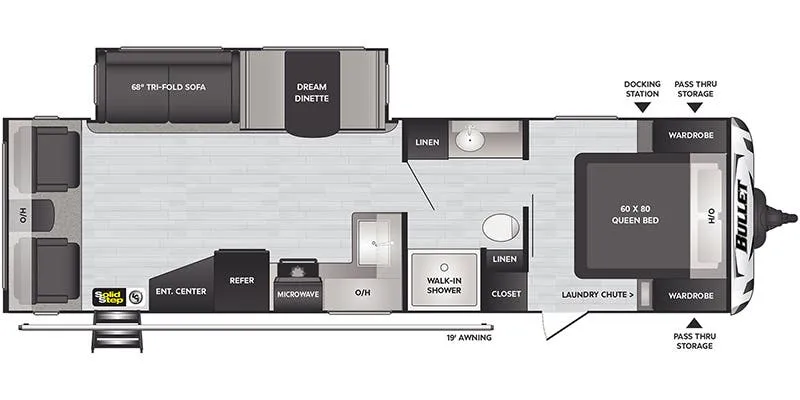 2023 Keystone Bullet 291RLSWE - Floor plan