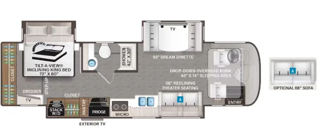 2026 Thor Motor Coach Riviera 34SD floor plan