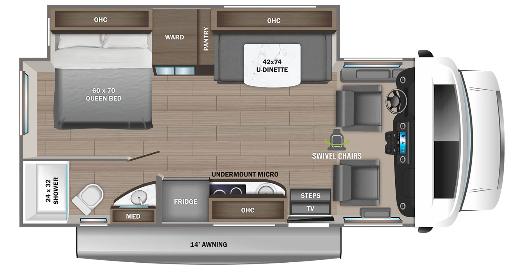 Jayco Melbourne Prestige 24LP floor plan