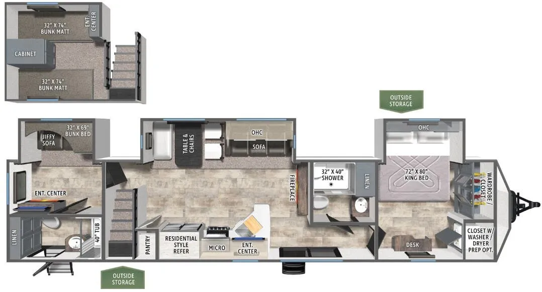 Forest River Puma Vista 429LFT floor plan
