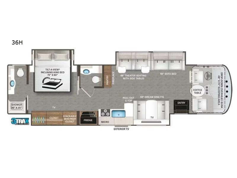 2026 Thor Motor Coach Windsport 36H - Floor plan