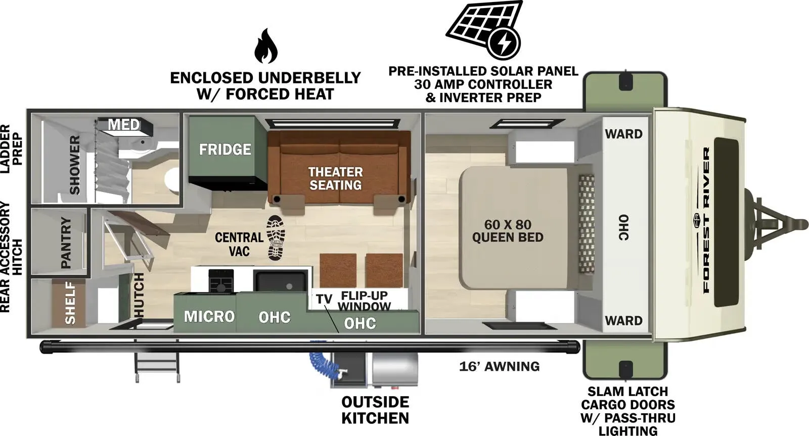 Forest River No Boundaries NB202 floor plan