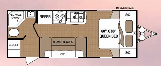 Dutchmen Aspen Trail 1900RB floor plan