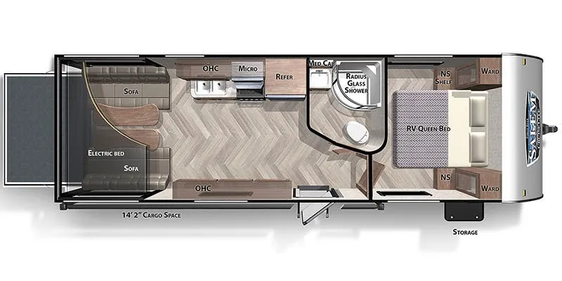 Forest River Salem Cruise Lite 251SSXL floor plan