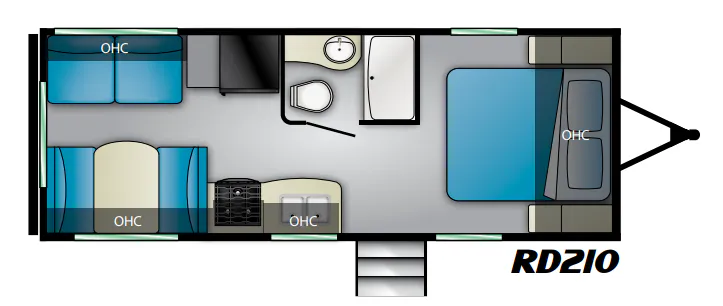 Heartland Pioneer RD210 floor plan