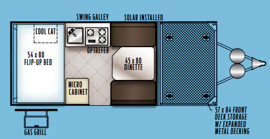 Forest River Flagstaff SE T12RBTHSE floor plan