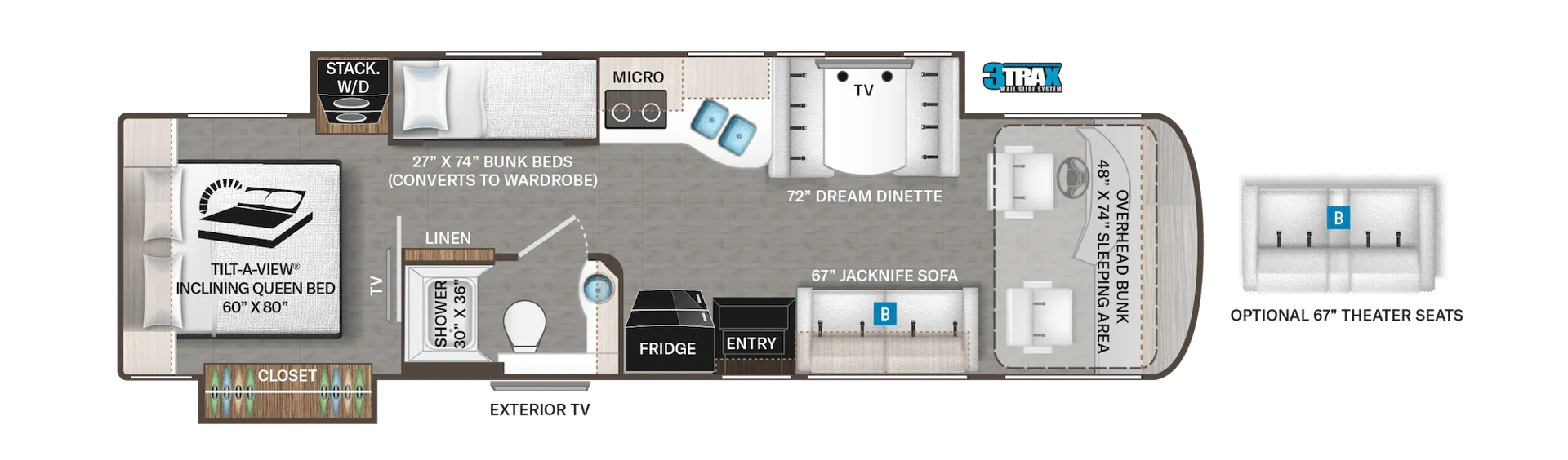 Thor Motor Coach Palazzo 33.5 floor plan