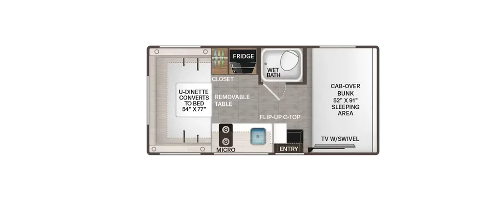 2027 Thor Motor Coach Chateau 19Z floor plan