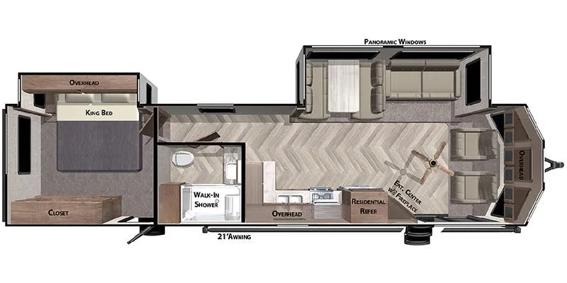 2017 Forest River Salem Villa Series 353FLFB - Floor plan