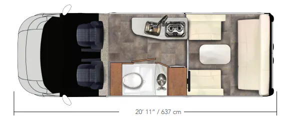 Pleasure-Way Lexor TS BASE floor plan