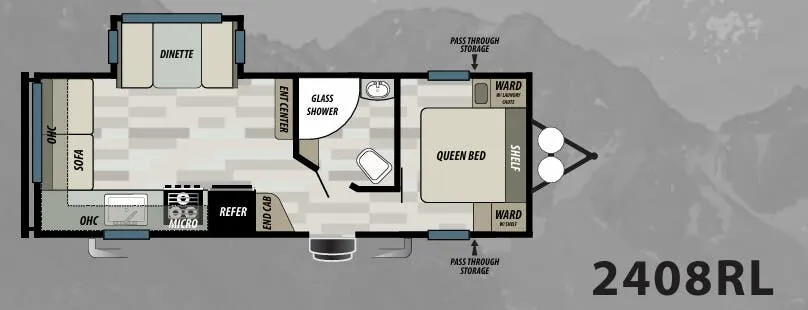 Forest River Sonoma 2408RL floor plan