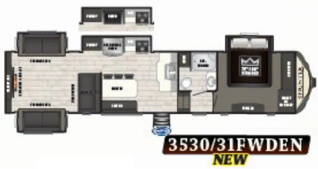 Keystone Sprinter Limited 3530FWDEN floor plan