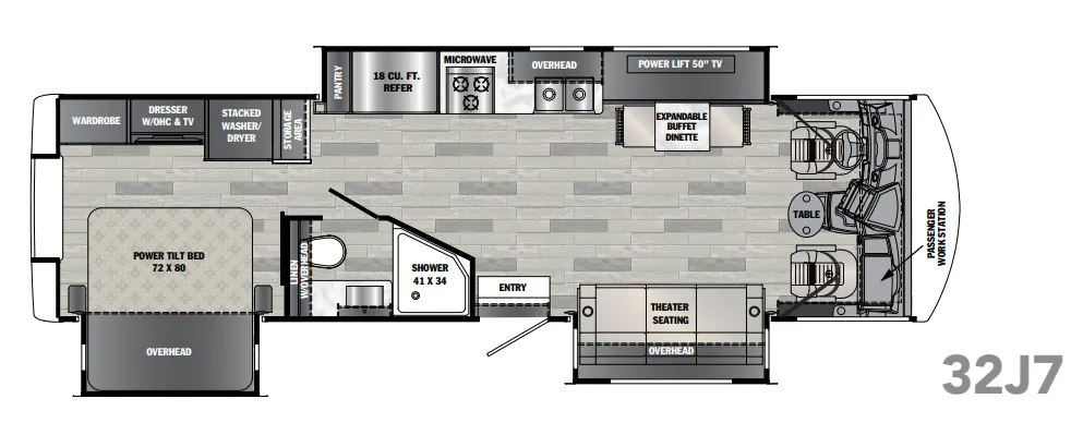Forest River Georgetown 7 Series GT7 32J7 floor plan