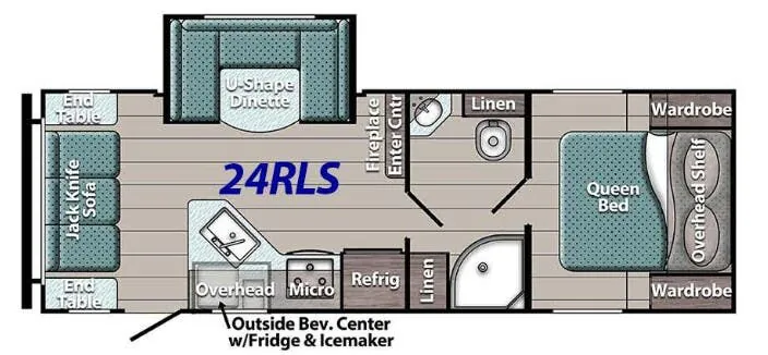 Gulf Stream Yellowstone Classic 24RLS floor plan