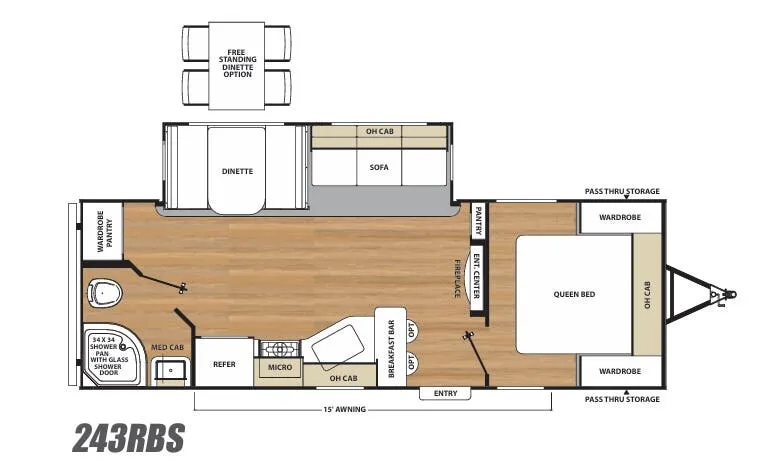 Coachmen Catalina Legacy Edition 243RBS floor plan