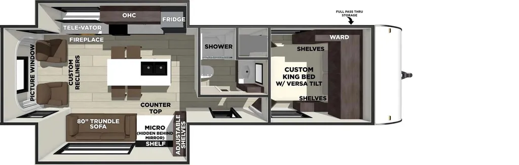 2026 Forest River Salem 270ZEN floor plan