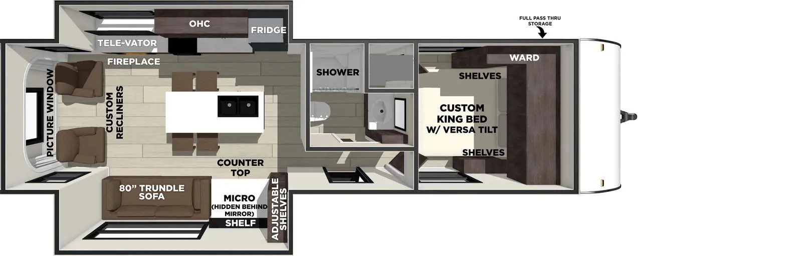2026 Forest River Salem 270ZEN - Floor plan