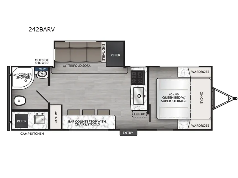 2026 Coachmen Apex Ultra Lite 242BARV floor plan