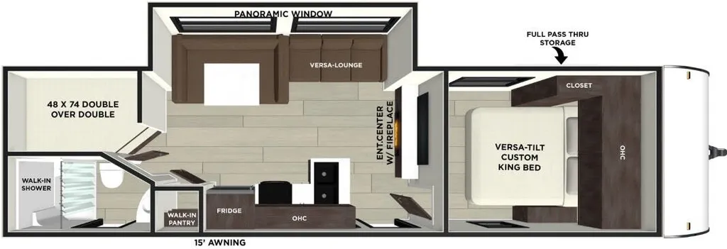 2026 Forest River EVO 2700BHX floor plan
