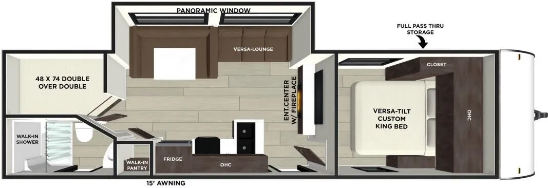 Forest River EVO Lite 2700BHX floor plan