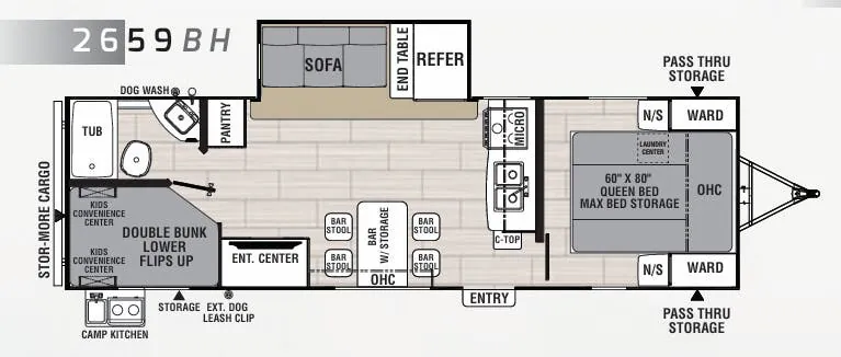 Coachmen Spirit 2659BH floor plan