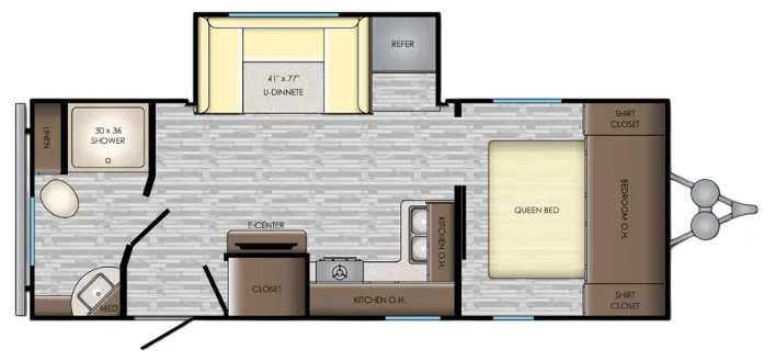 CrossRoads Zinger Lite 229RB floor plan